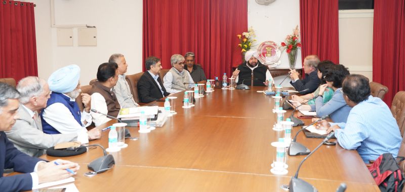 Captain Amarinder Singh meeting with World Bank delegation