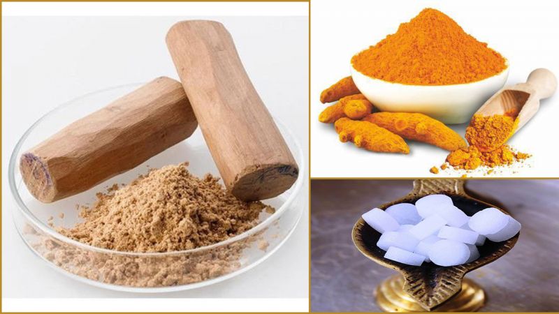 Sandal, Turmeric, Camphor