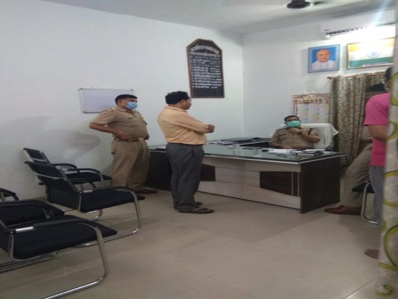 School Prinicipal in Police Station