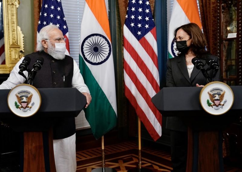 PM Modi holds meeting with US VP Kamala Harris