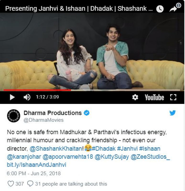 jhanvi kapoor and ishaan khatter