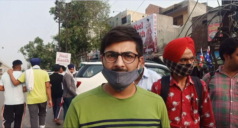 Young man confused with police over car parking