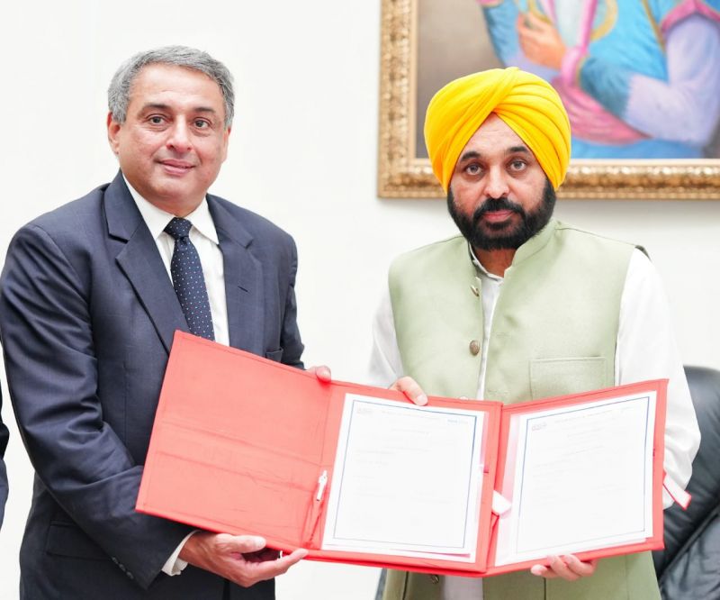 Punjab CM hands over land allotment letter to Tata Steel for Rs 2 600 cr plant