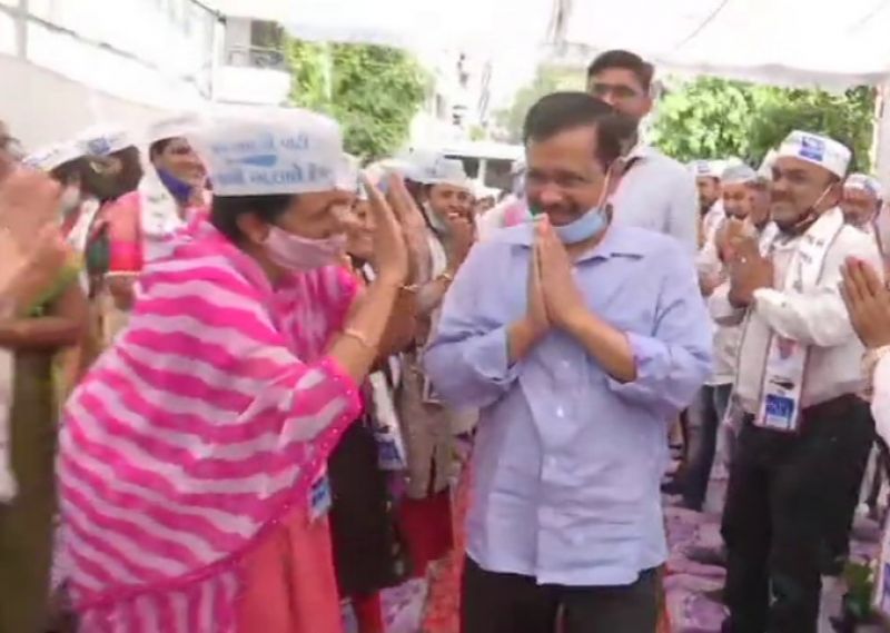 CM Arvind Kejriwal in Surat