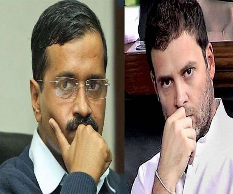 Kejriwal and Rahul 