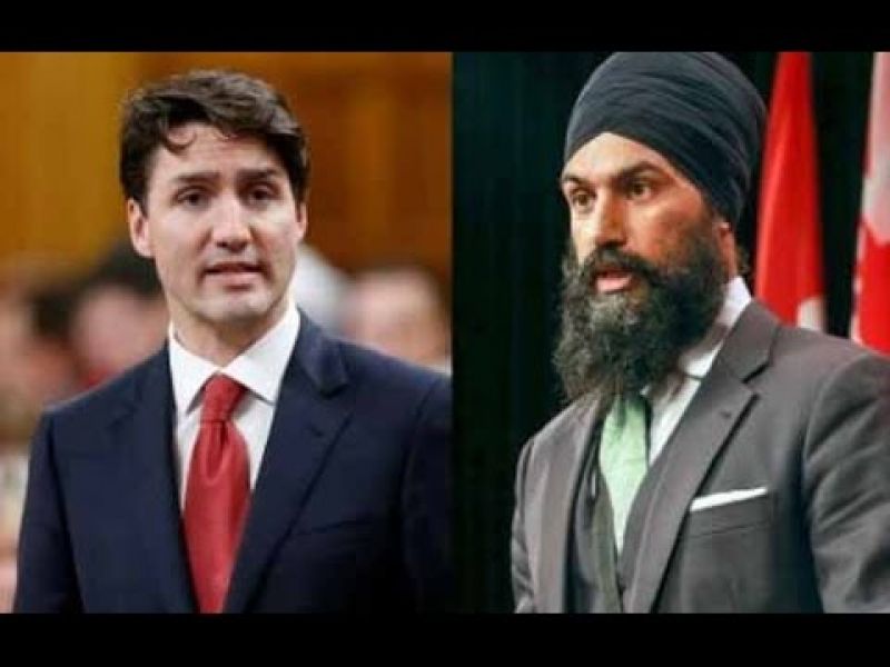 Justin Trudeau and Jagmeet Singh