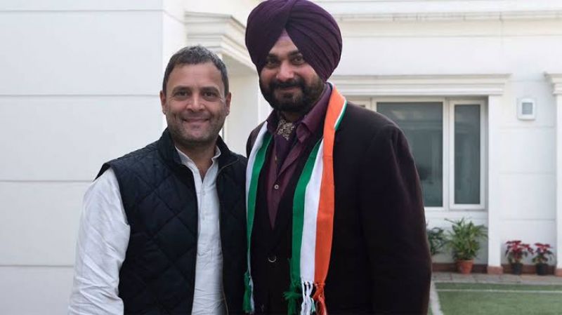Rahul Gandhi and Navjot Singh Sidhu 