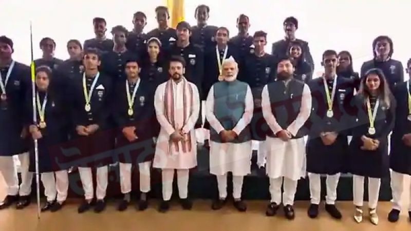Commonwealth Games Indian Contingent Meets PM Modi