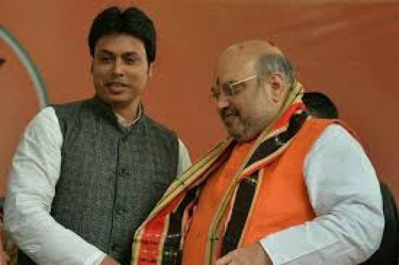amit shah and biplab deb