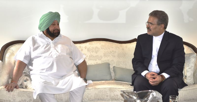 Captain Amarinder Singh meets Iran Ambassador Ali Chegeni