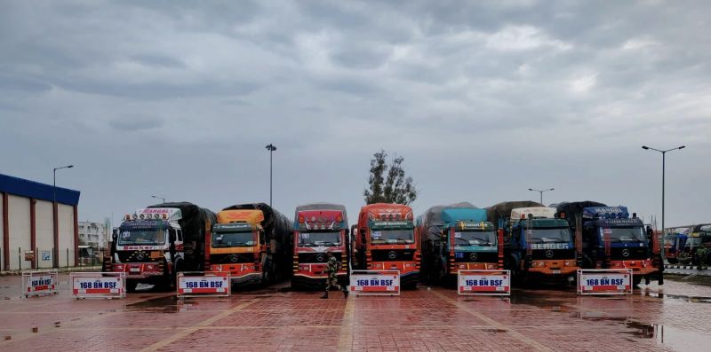 Second shipment of wheat sent by India to Afghanistan