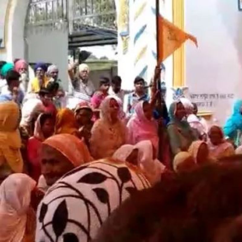 Harsimrat Kaur Badal's opposed during Rally 