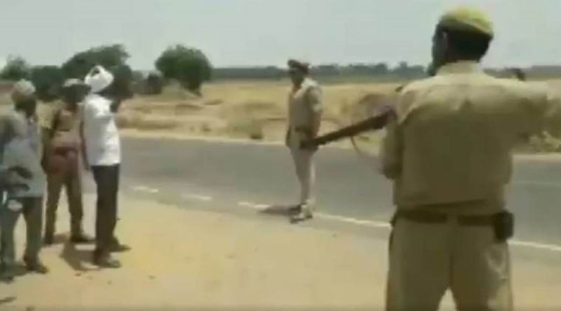 U.P. police frisk bikers at Gunpoint