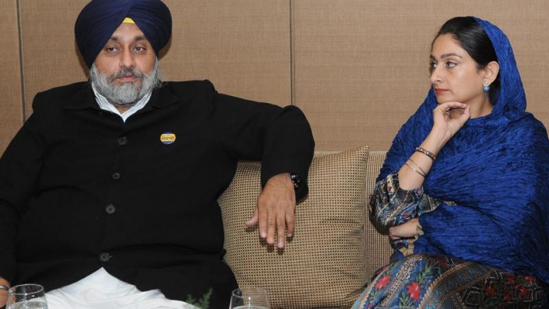 sukhbir badal and harsimrat badal
