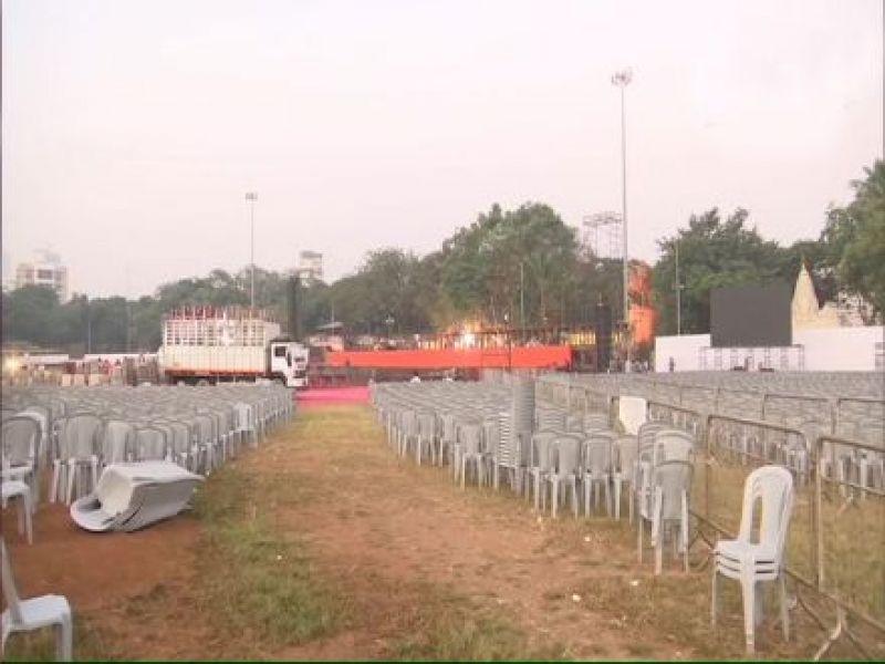 udhav Thackeray's oath-taking ceremony in Shiva Ji Park