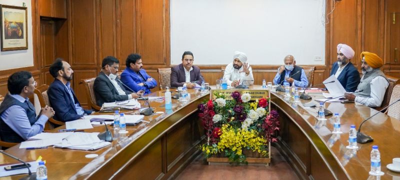 cm charanjit singh channi heading cabinet meeting 