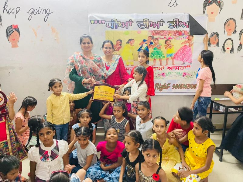 Team Fight for Right celebrates' Teeyan at Jyoti Saroop Kanya Asra Kharar  Team Fight for Right celebrates' Teeyan at Jyoti Saroop Kanya Asra Kharar