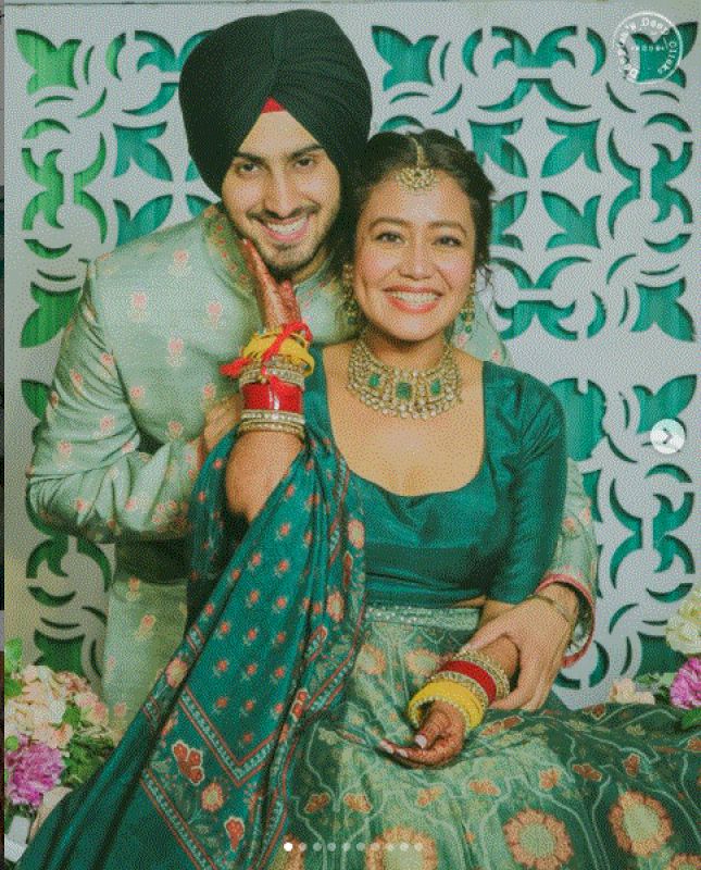 neha kakkar with rohanpreet singh