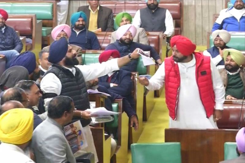 Sidhu with Majithia 