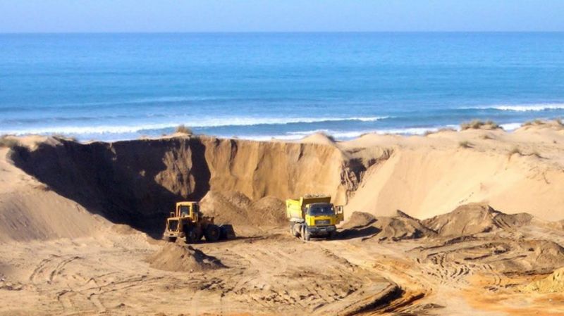 Sand mining Sand mining