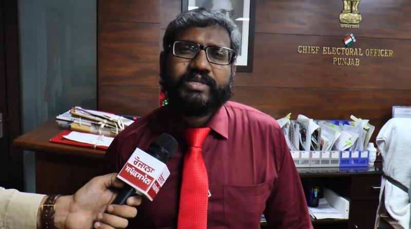 Punjab Chief Electoral Officer Dr S Karuna Raju