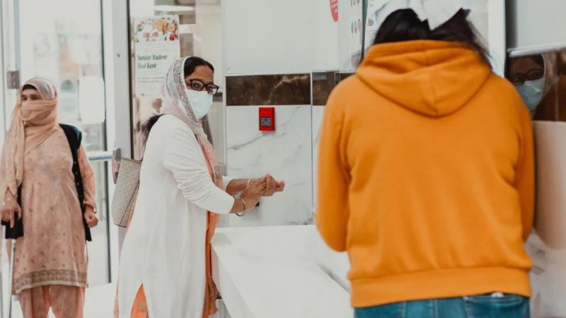 Women At Guru Nanak Sikh Gurdwara in Surrey