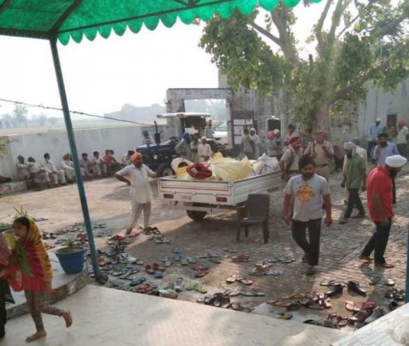 Guru Granth Sahib found burnt at Hathoa