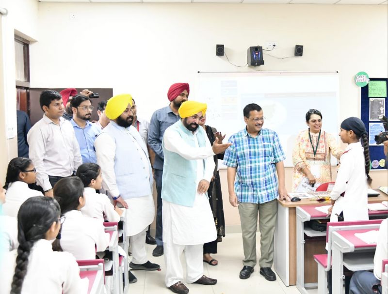 Delhi CM Arvind Kejriwal inaugurates 'School of Eminence' in Punjab