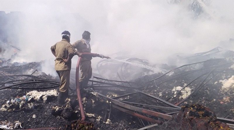 Terrible fire at Ludhiana's yarn mill
