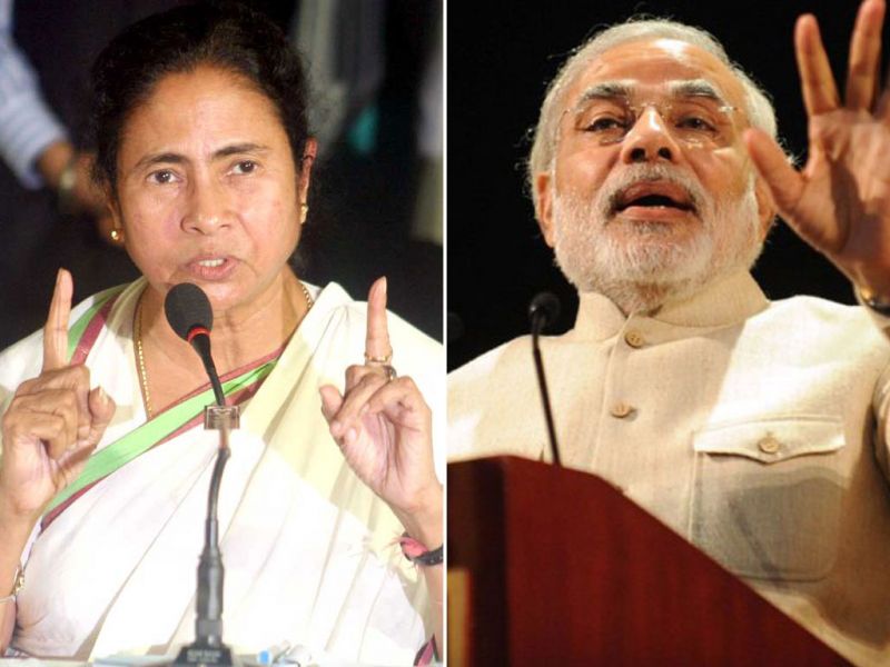 Mamata  Banerjee and Modi  Mamata  Banerjee and Modi