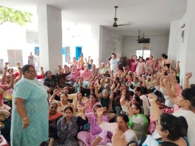 Anganwadi workers to open legitimate demands Morcha against Center, siege of Parliament during monsoon session