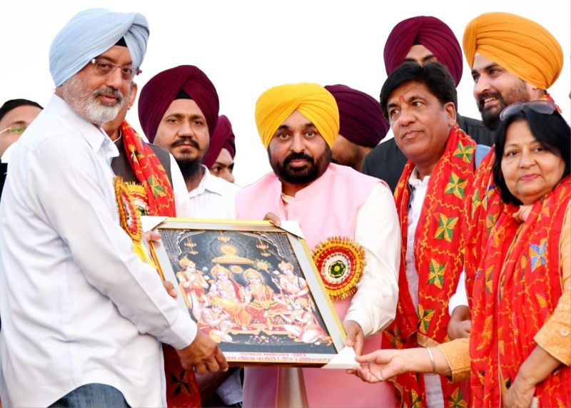 CM Bhagwant Mann during Dussehra festival 