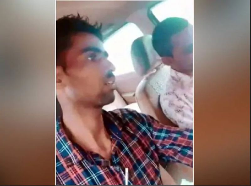 People trapped in car due to flood water agar Malwa Madhya Pradesh