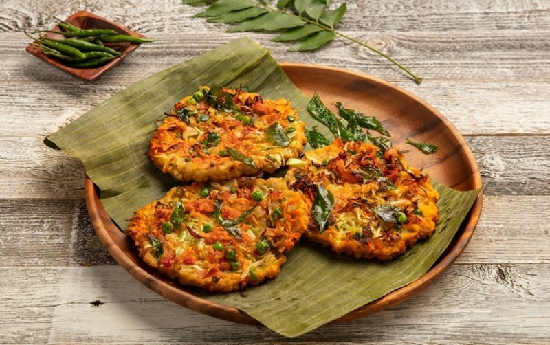 Oats And Vegetable Pancake