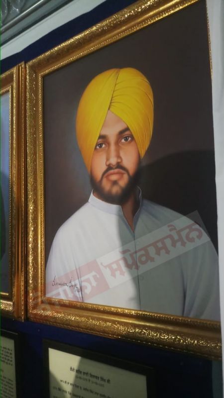 Portrait of Bhai Dilawar Singh at the Central Sikh Museum Portrait of Bhai Dilawar Singh at the Central Sikh Museum