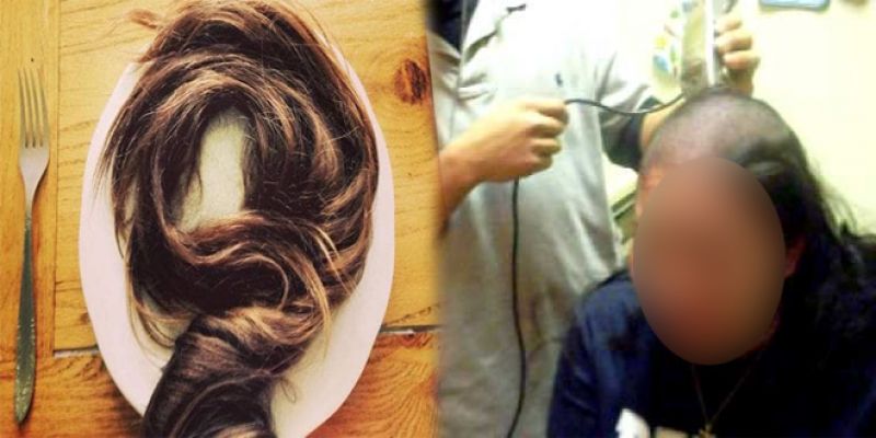 Bangladesh man shaved wife's head after finding hair in food