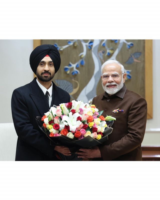 Punjabi singer Diljit Dosanjh met PM narendra Modi Punjabi singer Diljit Dosanjh met PM narendra Modi
