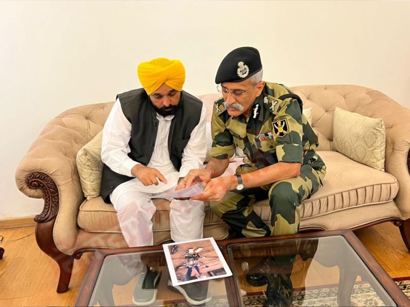  Punjab CM Bhagwant Mann asks BSF to enhance vigil at border for checking cross border smuggling of arms, drugs