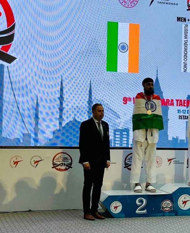 Chandeep Singh won Silver medal at 9th Para World Taekwondo Championships Chandeep Singh won Silver medal at 9th Para World Taekwondo Championships