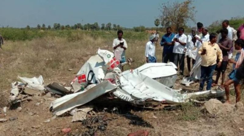 Hyderabad private flying academy helicopter crashes