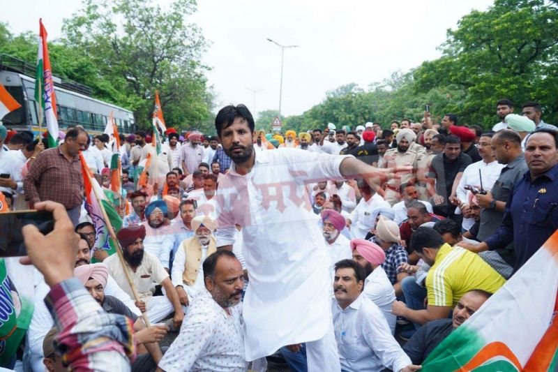 Punjab Congress Protest