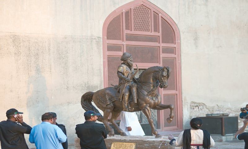 Maharaj Ranjit Singh's statue in Lahore