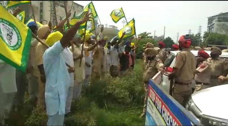 Farmers Protest Against Ashwani Sharma  Farmers Protest Against Ashwani Sharma