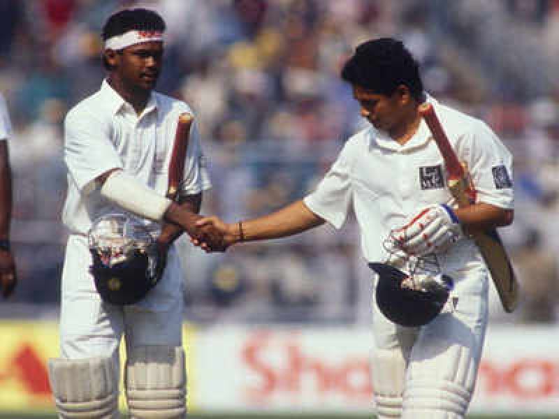 Vinod Kambli and Sachin Tendulkar