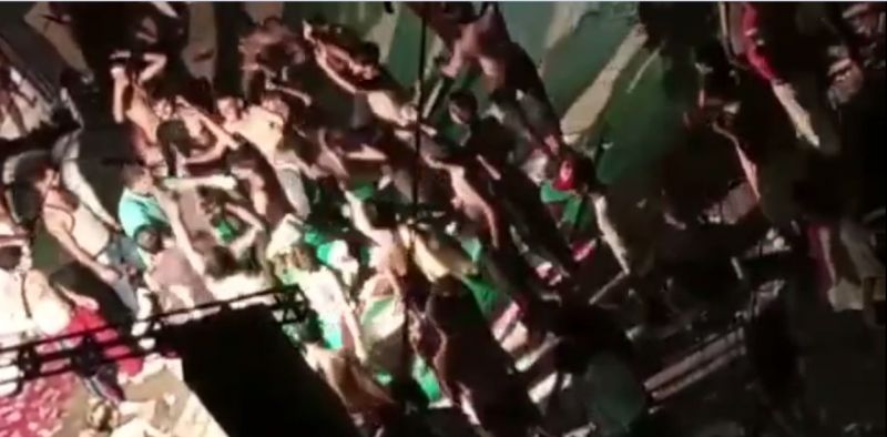 The youths started rioting with DJs