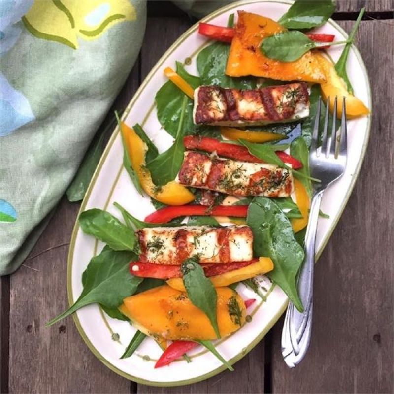 Grilled Paneer Mango Salad