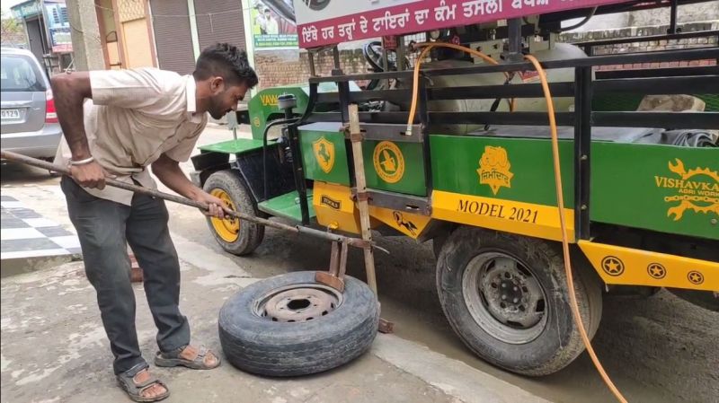 Jeep made a mobile tire puncture shop