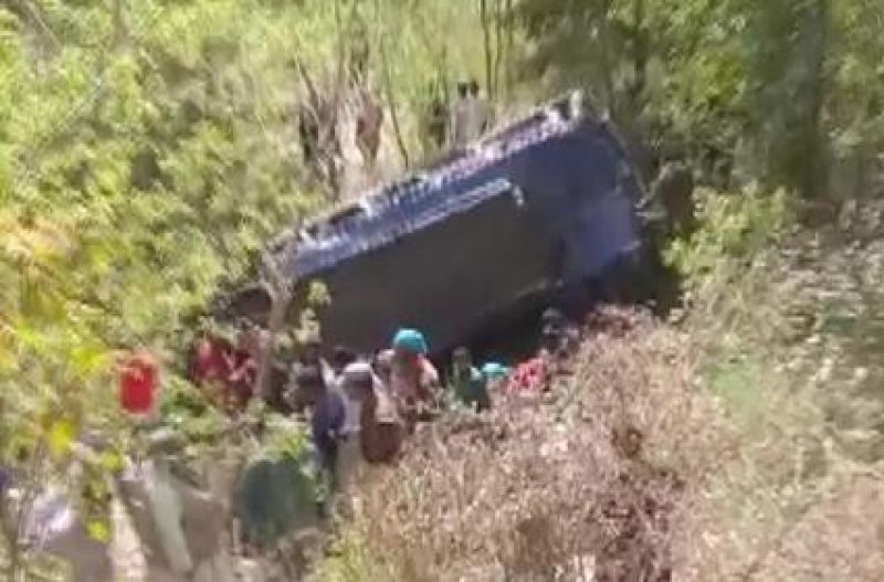 1 killed, 56 injured as bus falls into gorge in Jammu and Kashmir