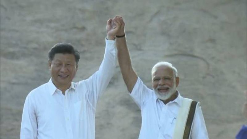 Narendra Modi-Xi Jinping meet in Chennai Narendra Modi-Xi Jinping meet in Chennai