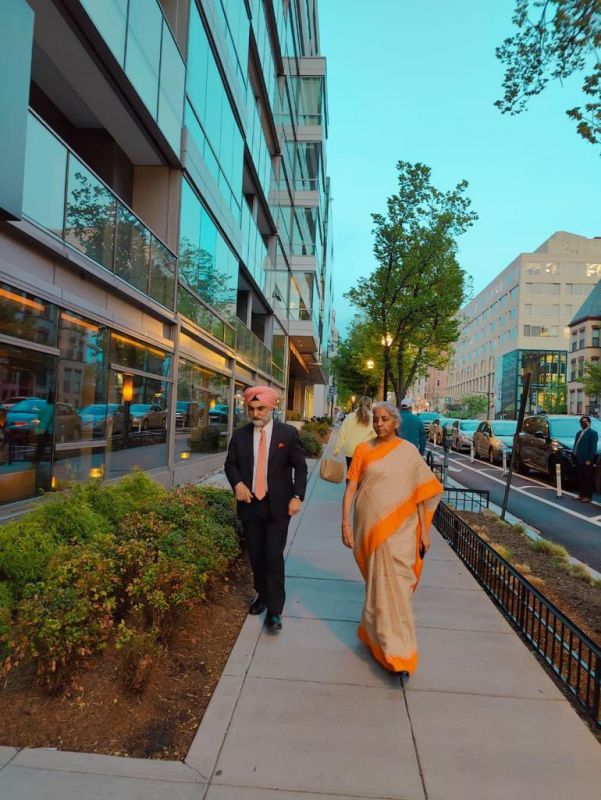 Finance Minister Nirmala Sitharaman arrives in US, meets Indian Ambassador to US Taranjit Singh Sandhu